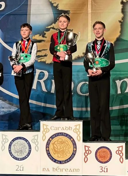 4x All Ireland Champion Oscar Donnelly U15 was on top of the podium again